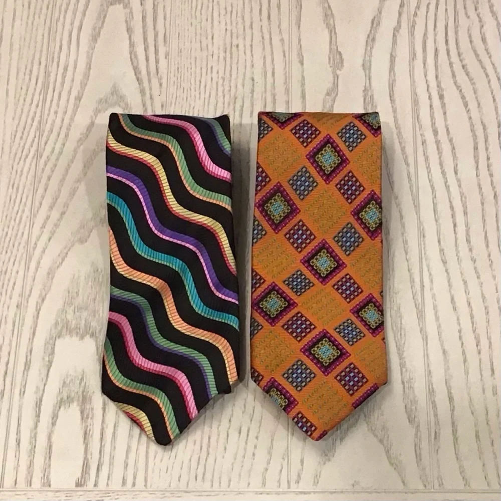 Robert Talbott Handsewn Silk Colorful  Patterned Ties Set Nordstrom USA Made